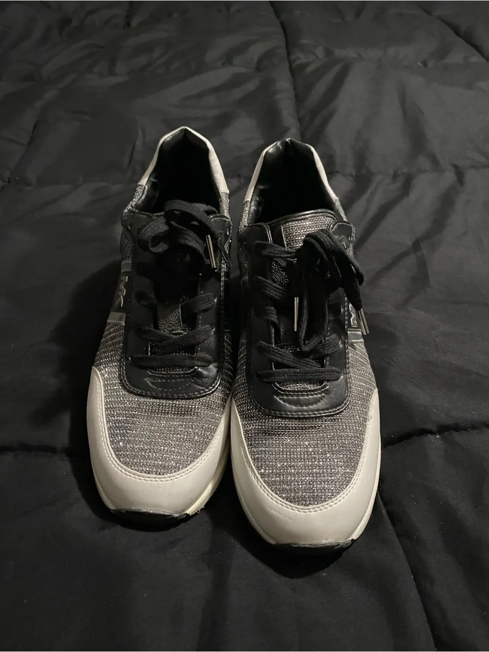 Michael Kors Black and Gray Women’s Wedge Sneakers